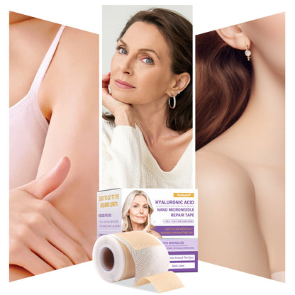 ✅Official Store | Ourlyard® Hyaluronic Acid Nano Microneedle Repair Tape 🦘✴️(Repairs wrinkles, fine lines, skin laxity, etc., suitable for multiple areas such as the face, hands, abdomen, legs – 4cm x 150 cm roll)