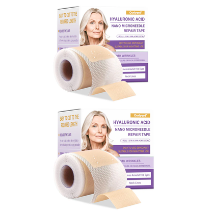 ✅Official Store | Ourlyard® Hyaluronic Acid Nano Microneedle Repair Tape 🦘✴️(Repairs wrinkles, fine lines, skin laxity, etc., suitable for multiple areas such as the face, hands, abdomen, legs – 4cm x 150 cm roll)